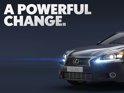 A Powerful Change – WIP 3d car design lighting