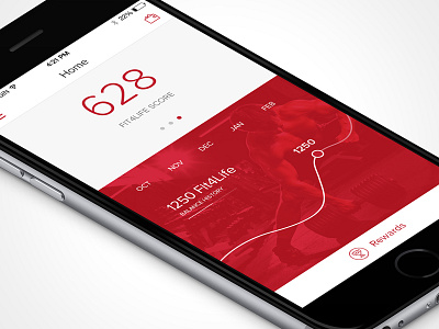 Fit4Life App chart fit4life fitness app fitness ui graph gym health ios app iphone app stock app ui design ux design