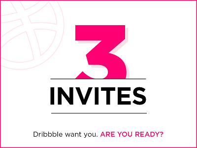 3 Dribbble invites