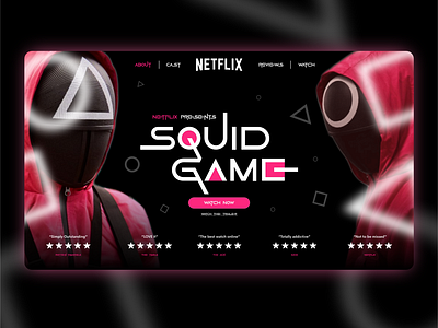 Squid Game landing page