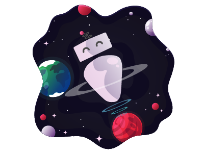 Dribbble Bot bots branding business dribbble freelance logo of planets robot space