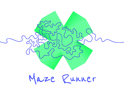 Maze Runner colours graphics illustration line maze