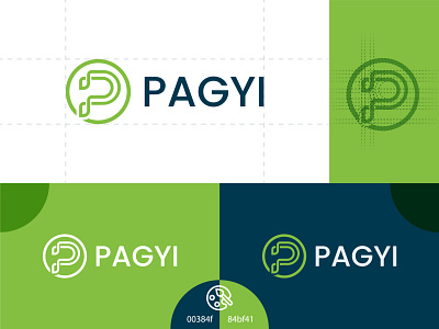 Pagyi P letter logo