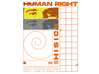 Brutalism Poster MAN RIGHT (For Streetwear Clothes) branding brutalism clothing design design illustration type typography