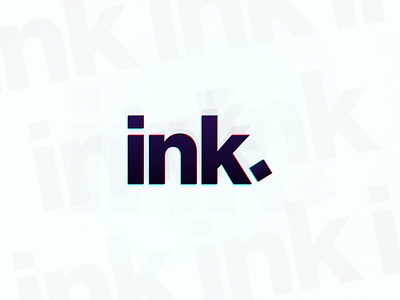 ink. 100daychallenge 100days amateur branding design glitch logo minimal