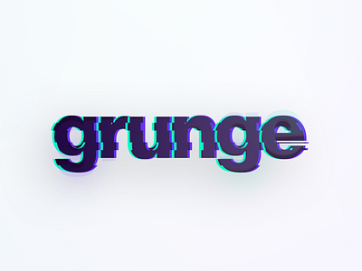 Grunge Glitch 100daychallenge 100days amateur branding design glitch logo