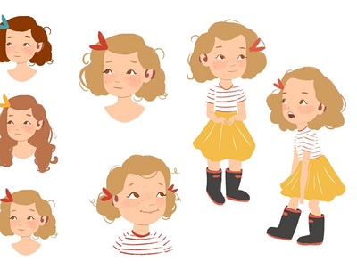 Lily character character design children book illustration childrens book childrens illustration illustration