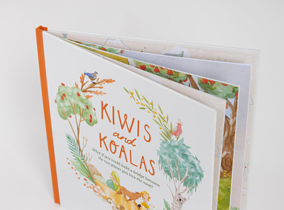 Kiwi's & Koalas Book illustrations book design character character design children book illustration childrens book childrens illustration cover design illustration watercolor