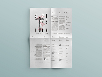 Desplegable tipográfico design illustration minimal typography vector