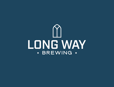 Long Way Brewing Branding branding design logo