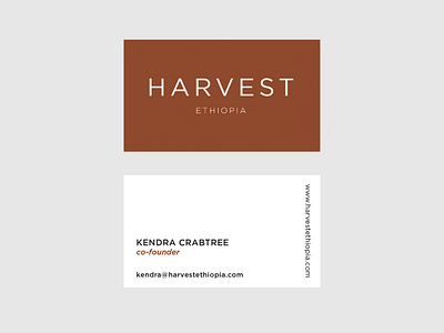 Harvest Ethiopia Business Card Design and Branding branding collateral design design logo