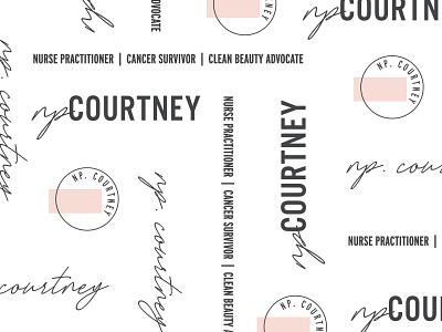 NP Courtney Pattern Design branding design logo pattern design