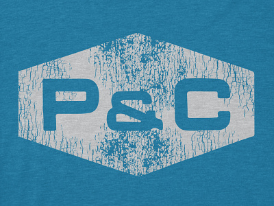 P&C Vintage Logo branding decay design font illustration logo tools typography vintage vintage logo weathered