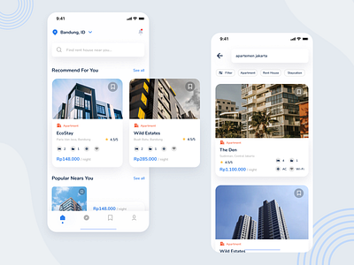 Real Estate App Exploration apartment app booking app clean clean design interface minimal mobile app real estate real estate app simple design ui designer uidesign uiux ux designer