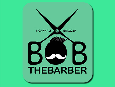 Barber shop logo BOB THE BARBER barber barberlogo barbershoplogo creative creative logo dailylogo dailylogochallenge illustrator logo logodesign logos logotype stay home stay safe