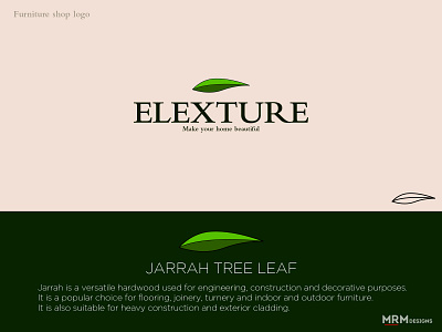 ELEXTURE (Furniture Shop Logo) branding design furniture icon illustrator logo logodesign minimal nature stay home tree treehouse typography vector woodlogo