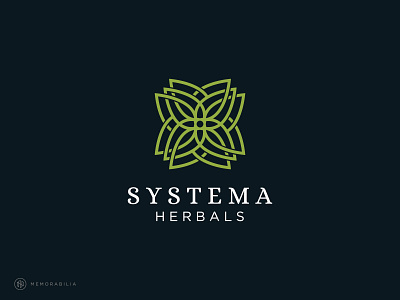 Systema Herbals adobe illustrator awesome logo brand identity branding branding and identity branding design designlogo flat flowers herbals logo logo design logodesign logos logotype minimalist minimalist logo simple