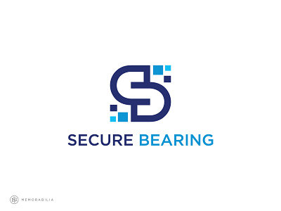 Secure Bearing adobe illustrator awesome logo beautiful branding branding and identity branding design designlogo flat logo design logodesign logos minimalist simple simplicity technology