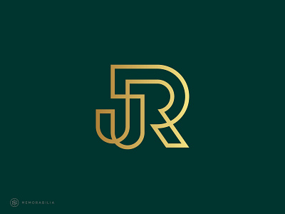 JR adobe illustrator branding branding and identity branding design design designlogo illustration jr jrmonogram logo logodesign memorabiliadesign minimalist monogram