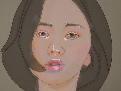 Digital Drawing    illustration   song hye kyo   by leni oktavia