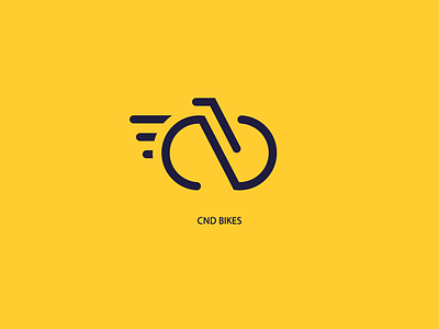 CND Bikes branding design icon illustration logo vector