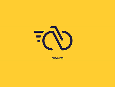 CND Bikes branding design icon illustration logo vector