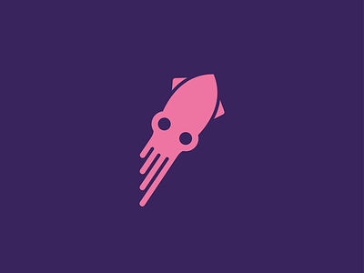 Spacesquid logo branding design icon illustration logo vector