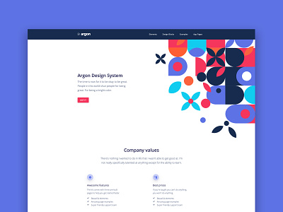 Argon Design System PRO bootstrap bootstrap 4 dailyui draw example feature gradient header inspiration list navbar pattern pattern design responsive ui ui kit web design