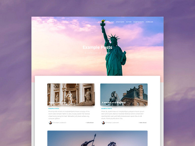 Material Kit Ghost article page blog design example free freebie ghost material design page design page layout post responsive statue ui web design
