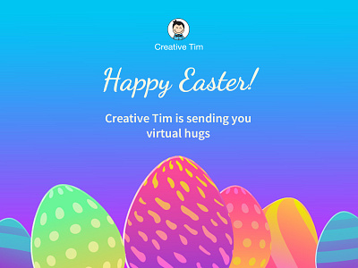 Happy Easter! 🐰 design development easter easter egg gradiant holiday web design