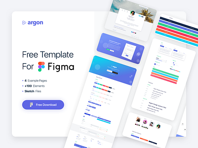 Argon Design System - Free Figma