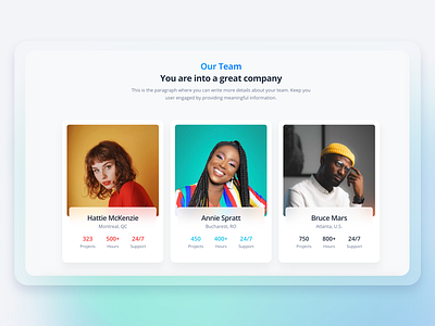 Soft UI Design System PRO - Team