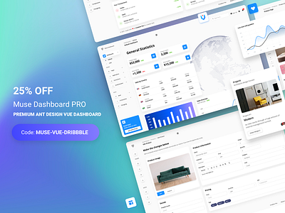 Muse - Vue Ant Design Dashboard PRO