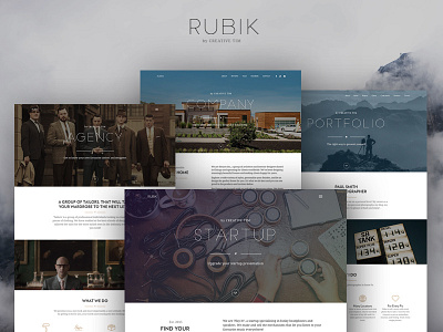 Rubik - Presentation Page bootstrap landing page one page premium presentation page