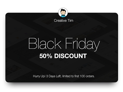 Black Friday 50% Discount - limited to 100 orders 50 off black friday discount