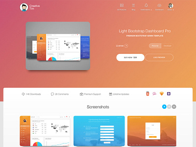 New Design for Product Page gradient light new design product page