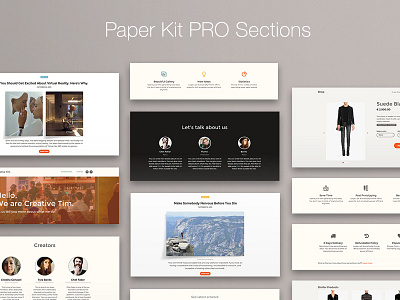Paper Kit PRO Sections bootstrap bootstrap kit paper kit ui kit