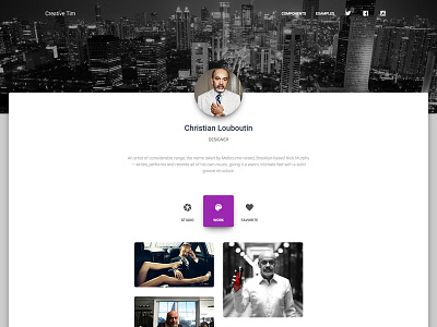 Profile Page bootstrap kit bootstrap material design bootstrap ui kit material design profile profile page