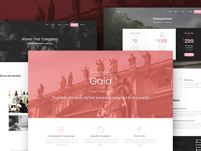 Gaia Bootstrap Template bootstrap page bootstrap template fully coded responsive template template