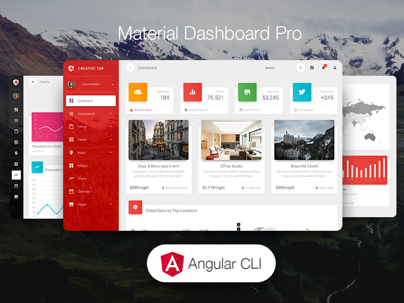 Giveaway Material Dashboard Pro Angular 2 🎁 by Creative ...