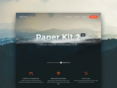 Paper Kit PRO 2 - Bootstrap 4 coming soon bootstrap 4 coming soon paper kit paper kit pro responsive design ui kit web design