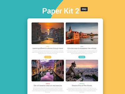 Paper Kit Pro 2: Premium Bootstrap 4 UI Kit