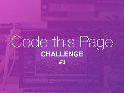 CodeThisPage Challenge #3 bootstrap 4 challenge codepen design responsive ui ui kit
