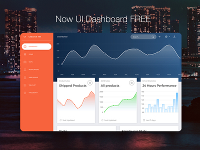 Now UI Dashboard FREE admin template bootstrap 4 bootstrap admin charts components dashboard free responsive typography ui ux