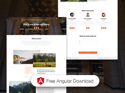 Landing Page - Now UI Kit Angular FREE ❤️ angular angular 5 bootstrap 4 buttons components examples free kit landing page ui ux web design