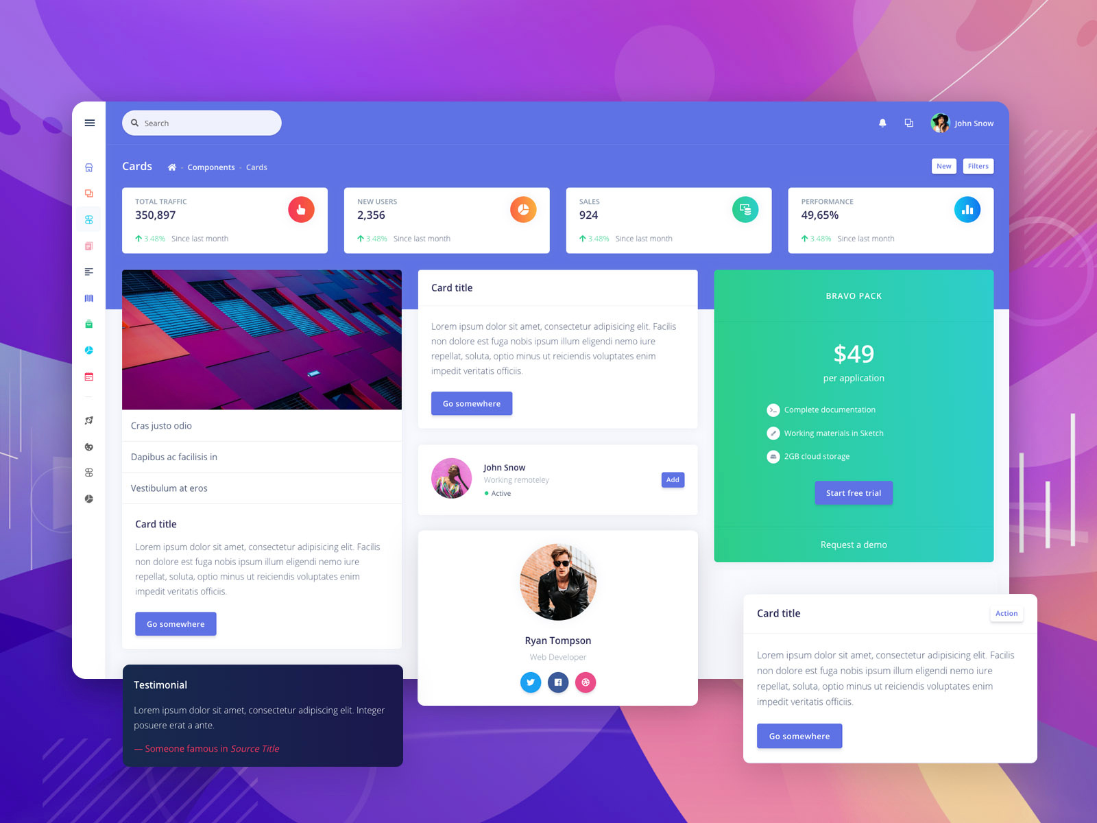 Argon Dashboard Pro by Creative Tim on Dribbble