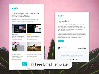 Mailto Free button design email free mail newsletter design newsletter template responsive