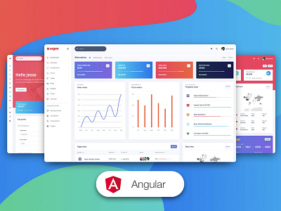 Argon Dashboard PRO Angular angular angular dashboard angularjs bootstrap 4 chart dashboard gradient responsive sidebar web design widgets