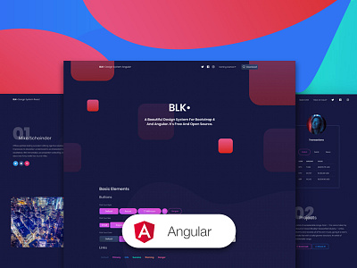 BLK Design System Angular angular angularjs bootstrap 4 free freebie landing page profile page responsive ui ui kit