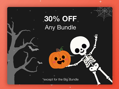 Happy Halloween 👻 bootstrap 4 campaign character design draw ghost halloween halloween design illustration offer skull surprise vector web design